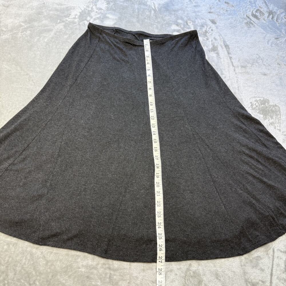 Eileen Fisher Washable Crepe Viscose Jersey Calf Length A-Line Skirt Size S - Picture 3 of 8